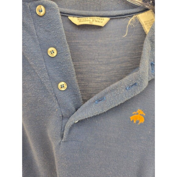 Brooks Brothers 346 Performance Knit Polo Sweater Men's Size XL Navy Blue Logo - Picture 3 of 7